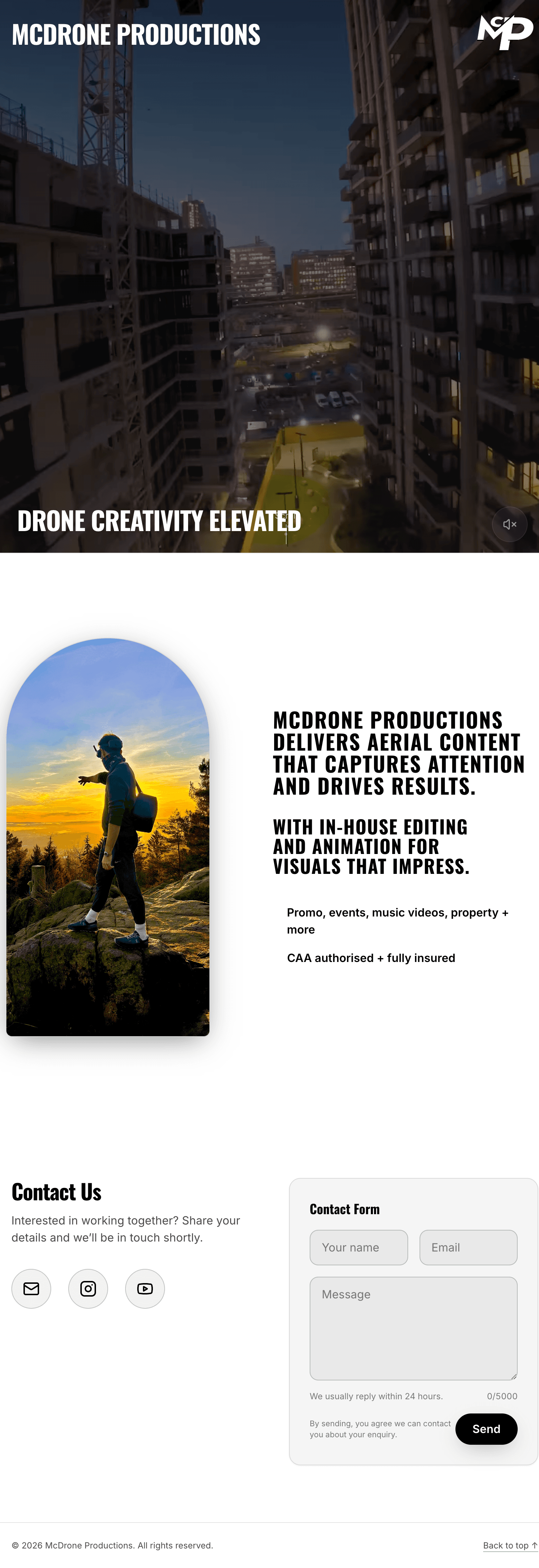 mcdrone — live site